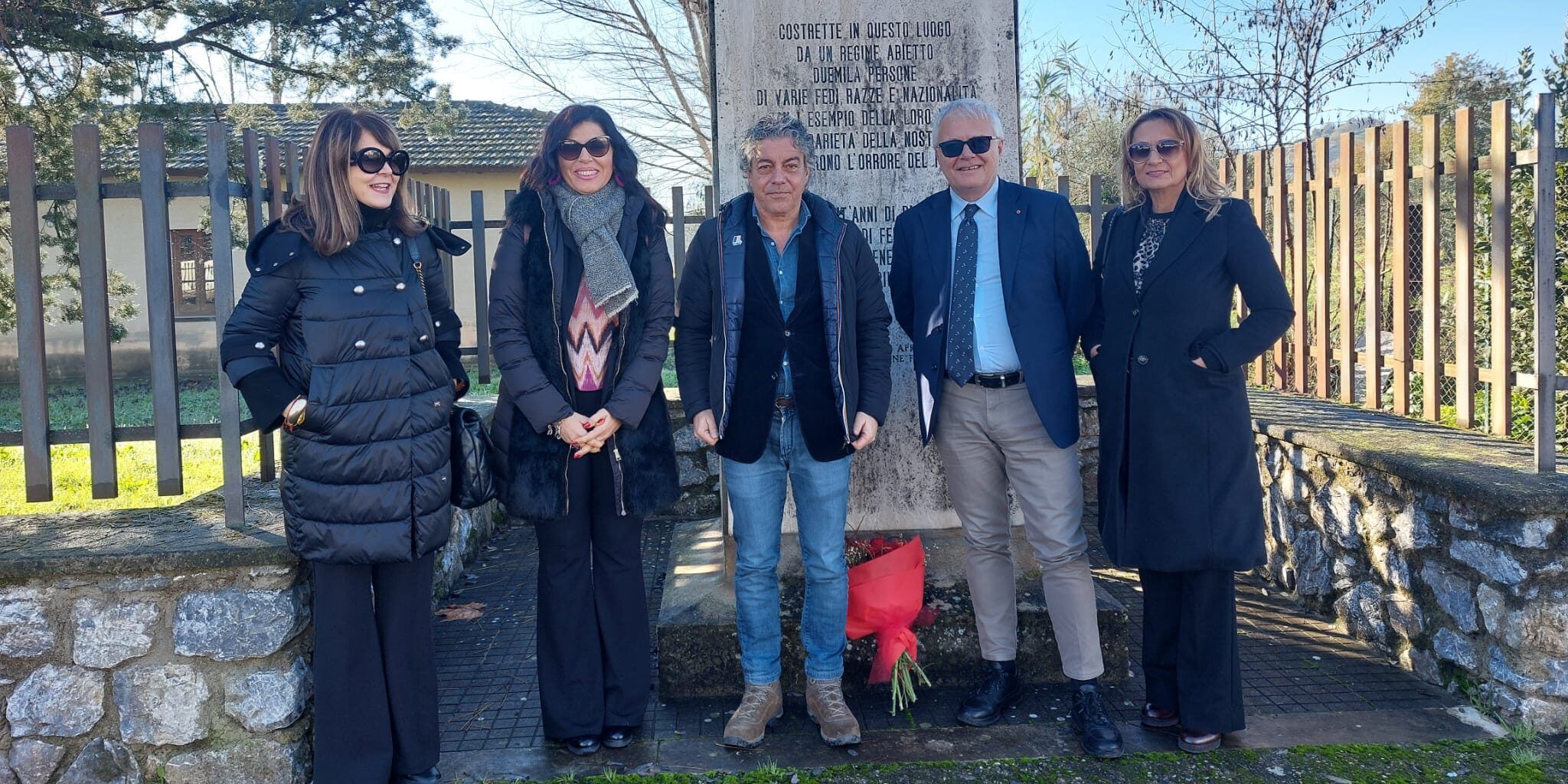 Il segretario generale della Cgil Gianfranco Trotta visita il campo di Ferramonti di Tarsia