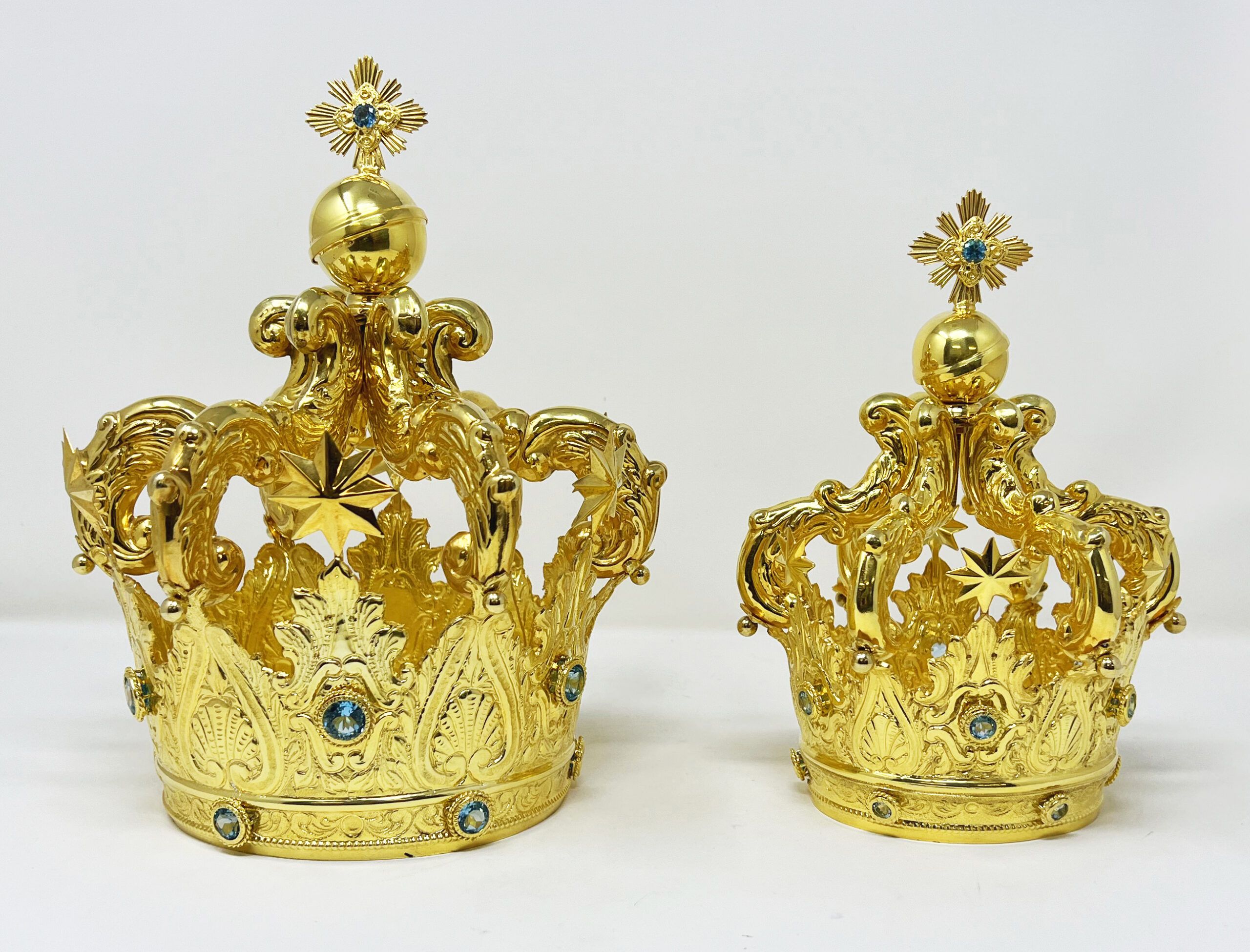 Michele Affidato realizza le corone per la Madonna di Porto Salvo di Bagnara – FOTO