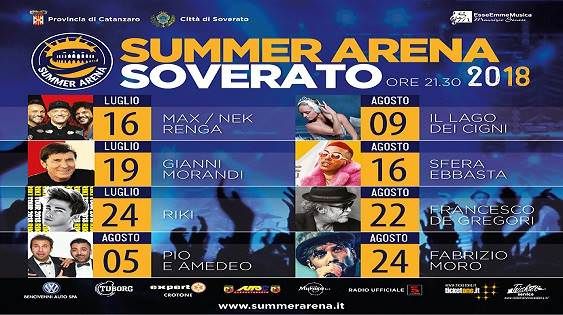 Soverato, svelato il programma della Summer Arena – VIDEO