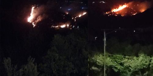 incendio Rende paese