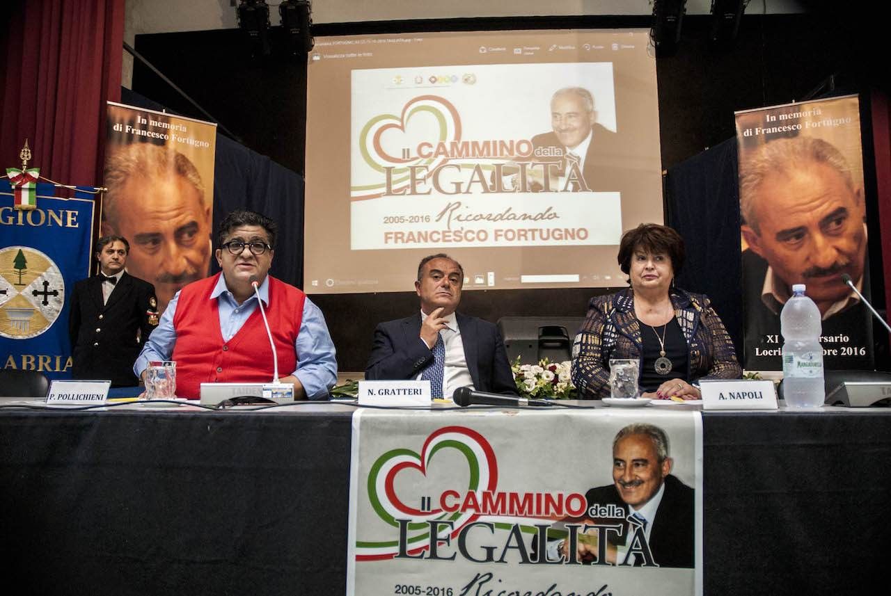Gratteri ricorda Fortugno: «Combattete le mafie studiando» (FOTOGALLERY)