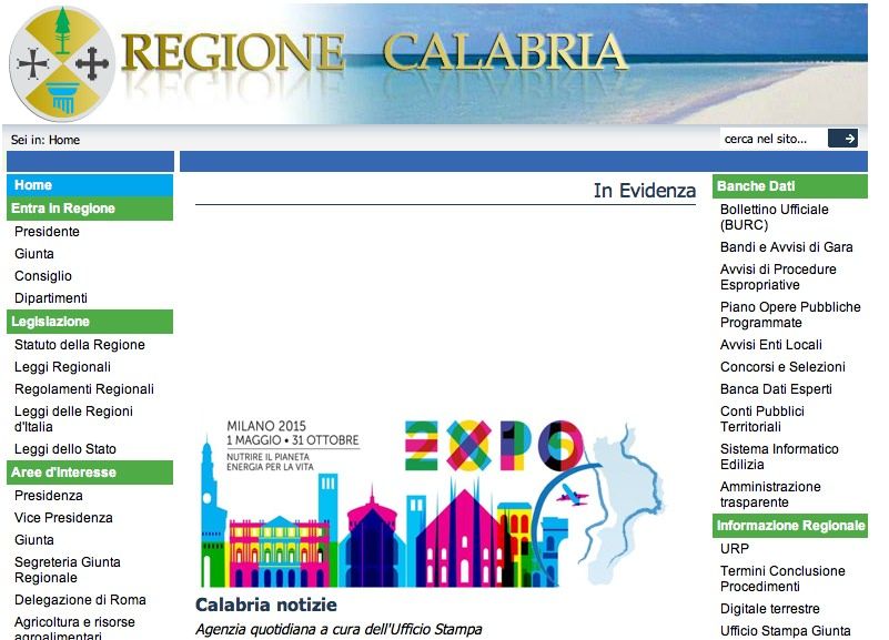 «Il sito della Regione? Mai aggiornato»