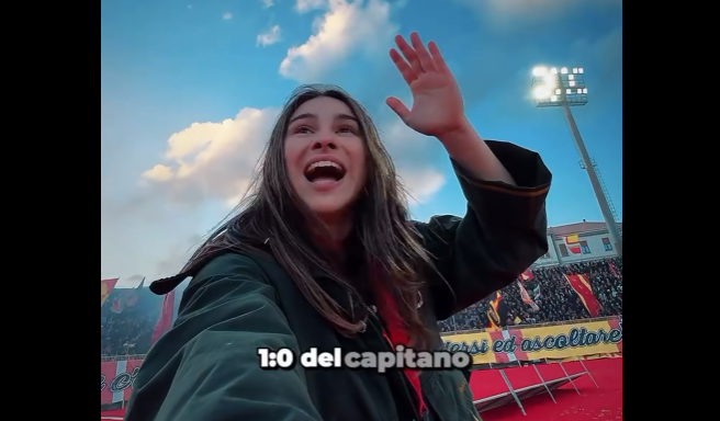 Catanzaro, la passione di una città raccontata nel derby dalla tiktoker Ilaria Limelli – VIDEO