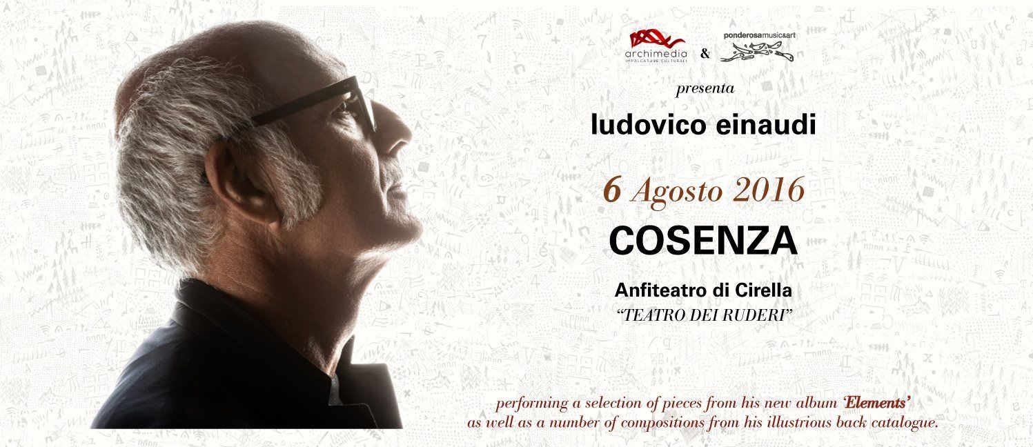 Ai Ruderi di Cirella l'unica data calabrese del tour di Ludovico Einaudi