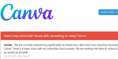 internet down canva aws