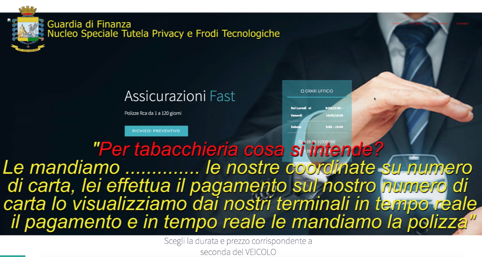 Truffa Rc Auto online, smantellata rete di falsi broker assicurativi. 44 denunce – VIDEO