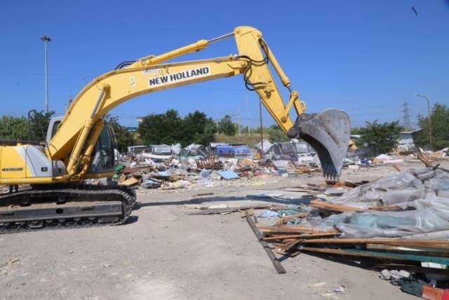 Il campo rom di Cosenza non esiste più