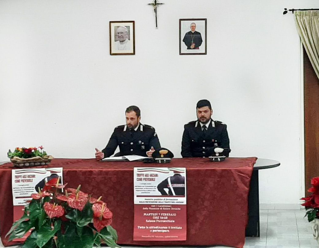 Contrasto alle truffe, nel Reggino i carabinieri incontrano gli anziani