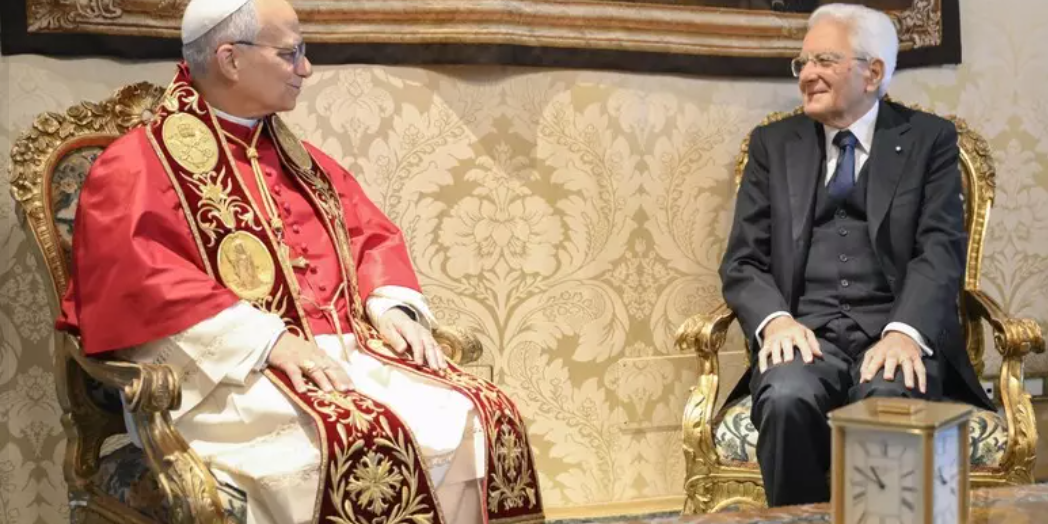 Il Papa al Quirinale: «Rilanciare la soluzione due popoli due Stati»