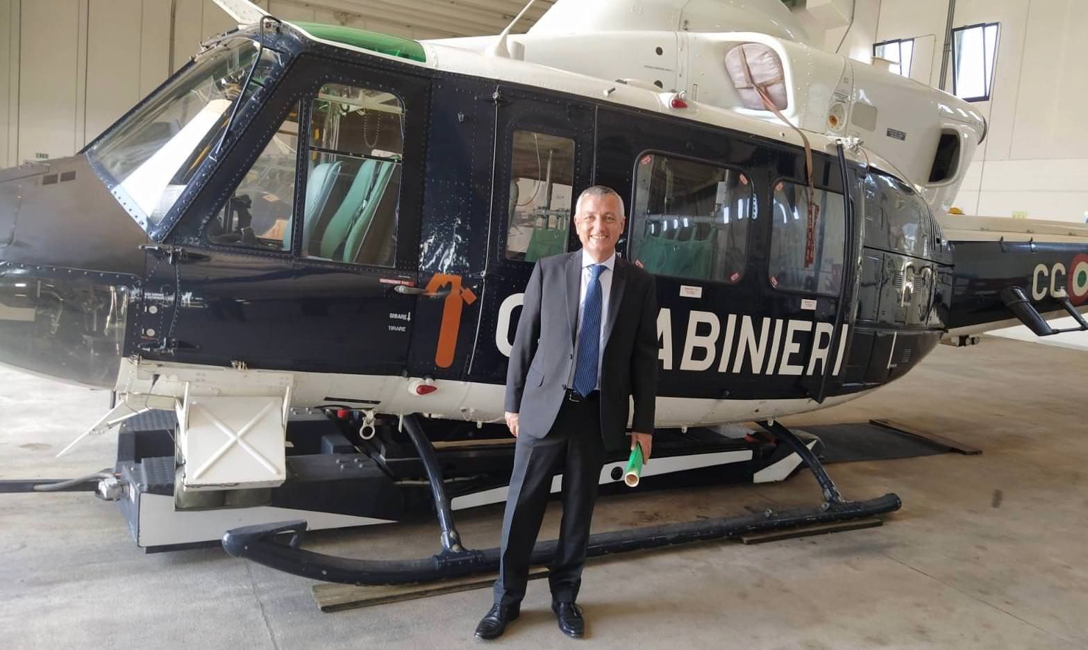 Il prefetto Zito in visita all’8º Nucleo Elicotteri Carabinieri Vibo Valentia