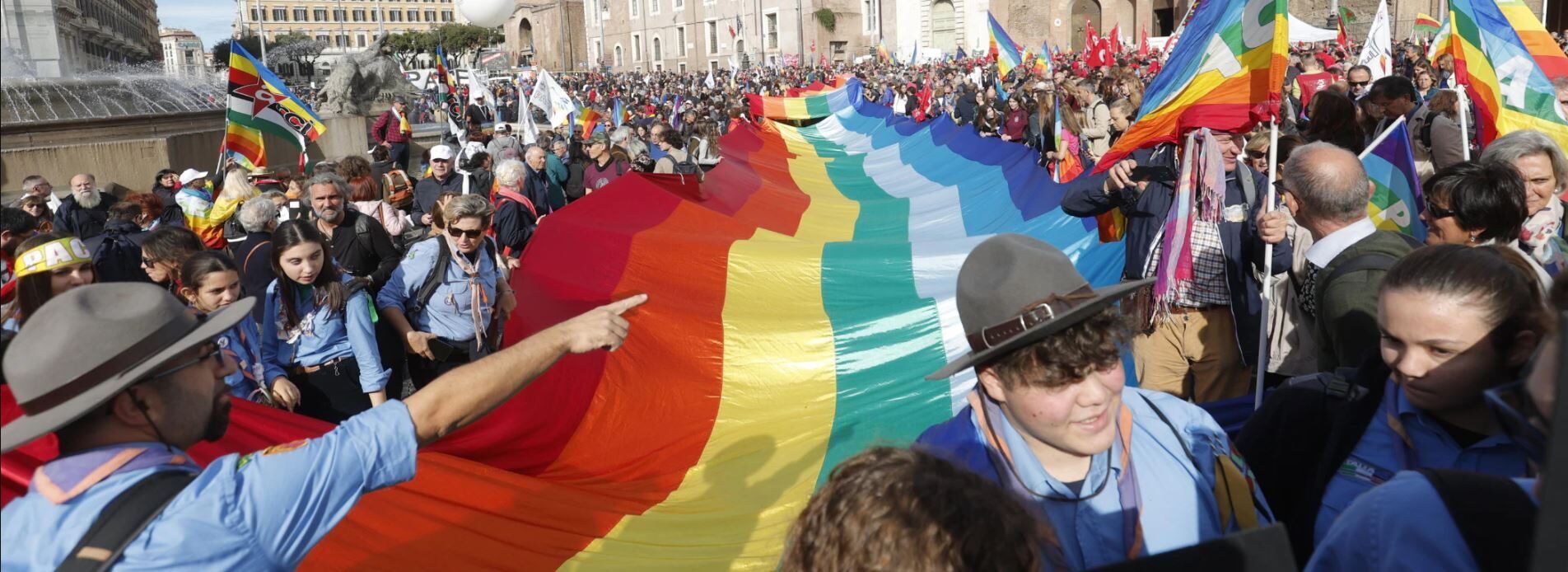 Cortei per la pace, a Roma in testa gli Scout