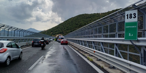 a2 campotenese incidente tre auto