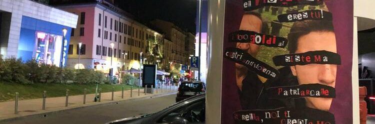 «Gli stupratori siete voi». Manifesti sotto lo studio di La Russa
