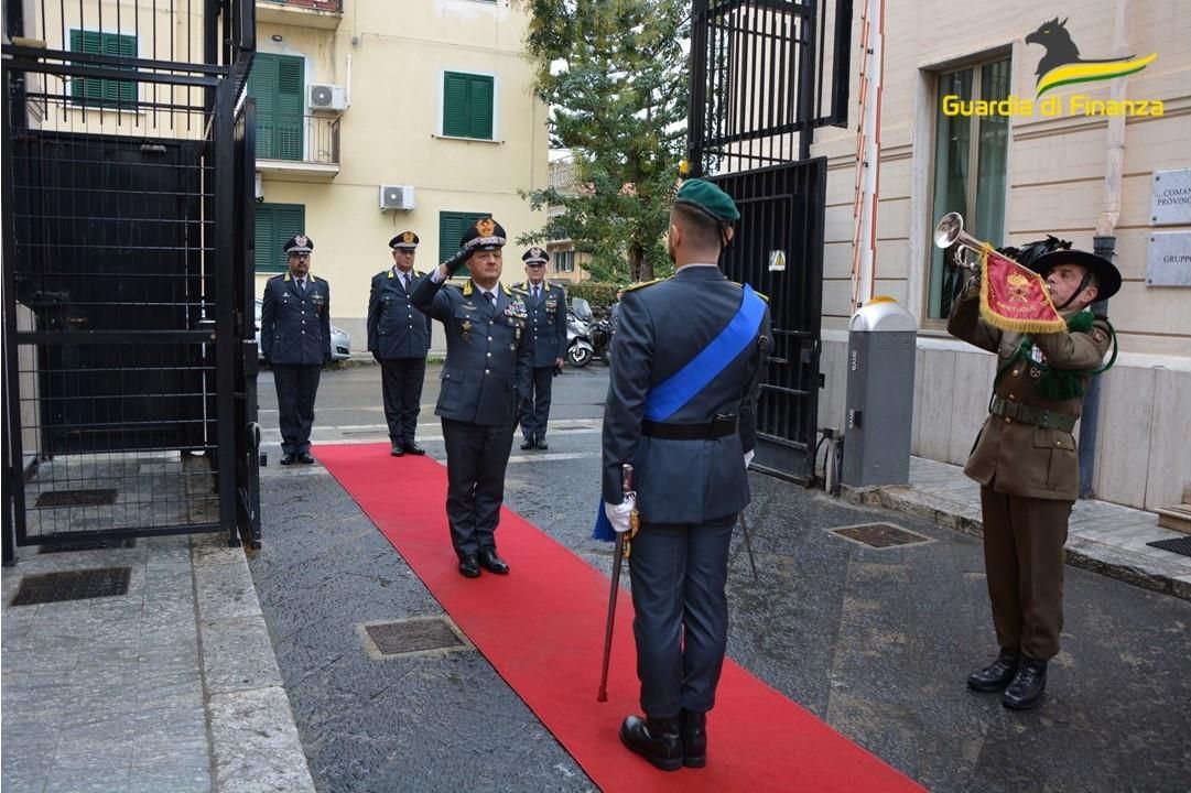Il comandante generale delle fiamme gialle Zafarana in visita a Reggio – FOTO