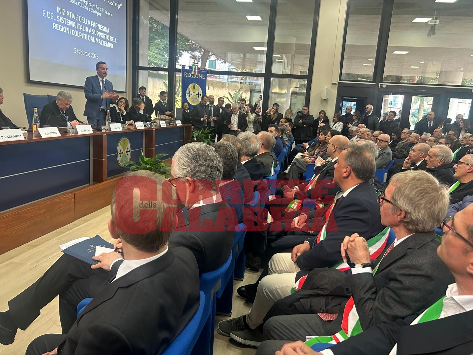 Emergenza maltempo in Calabria, Tajani a Reggio: «Il Governo al fianco delle imprese»