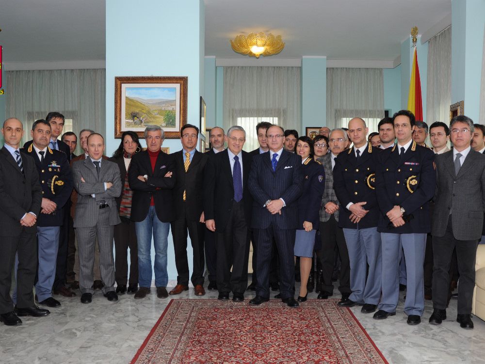 Pignatone, il saluto di commiato in questura