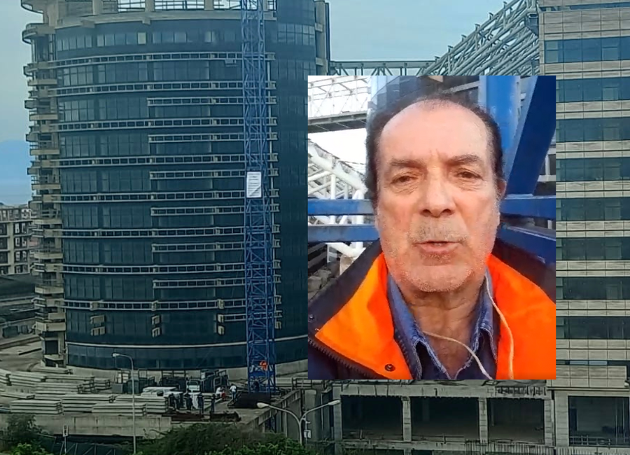 Reggio Calabria, imprenditore sale su una gru del cantiere del nuovo palazzo di Giustizia