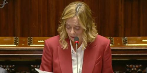 Meloni alla camera