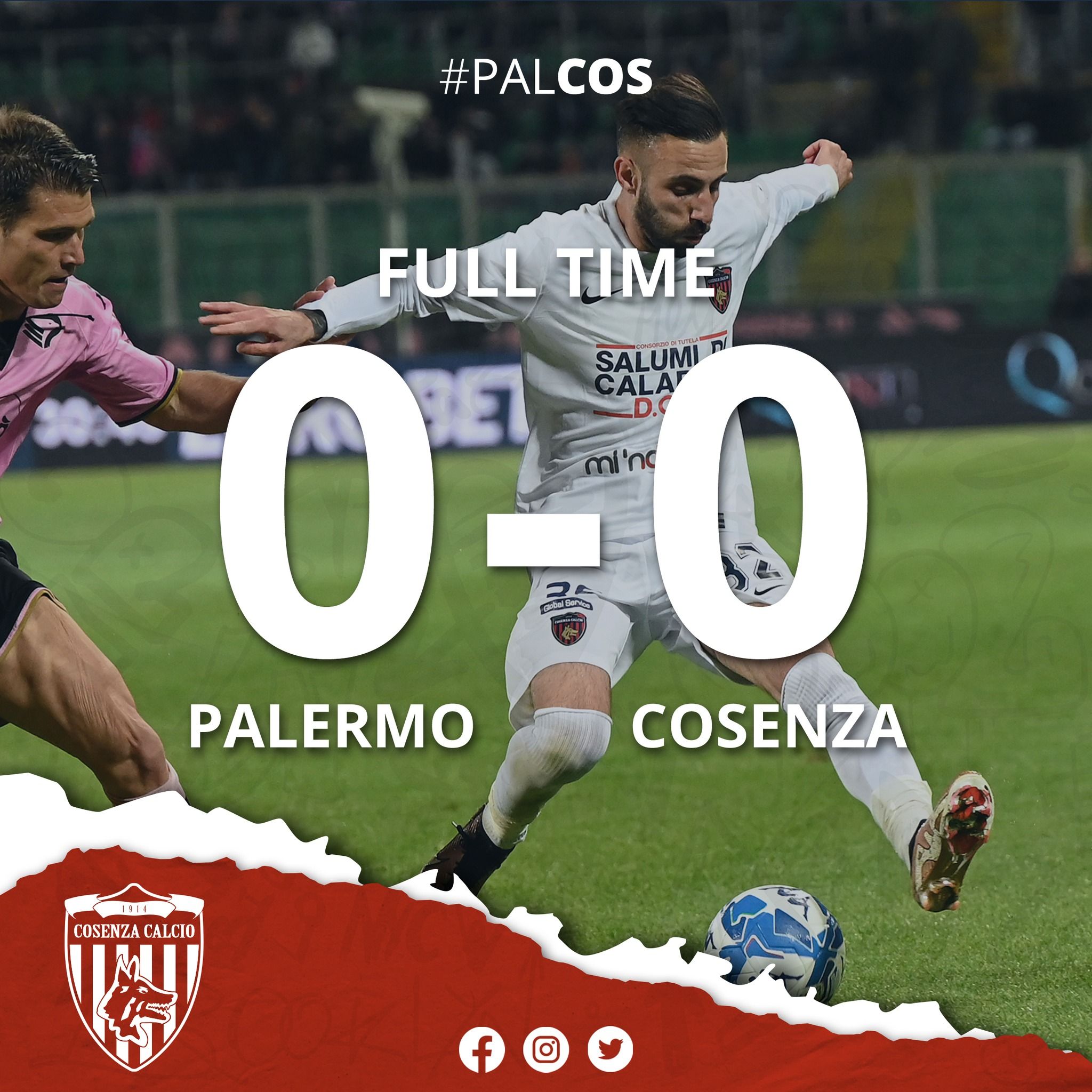 Niente reti al Barbera, tra Palermo e Cosenza finisce 0-0