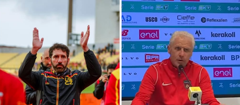 Catanzaro, la continuità e lo striscione della curva. Cosenza, bastava poco per evitare il peggio