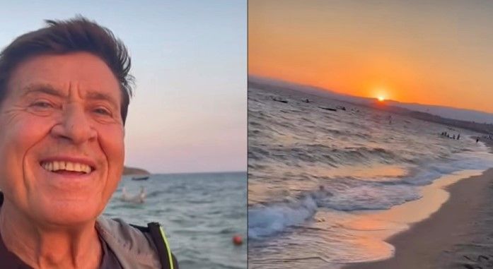 Gianni Morandi e i tramonti di Calabria. «Che meraviglia» – VIDEO