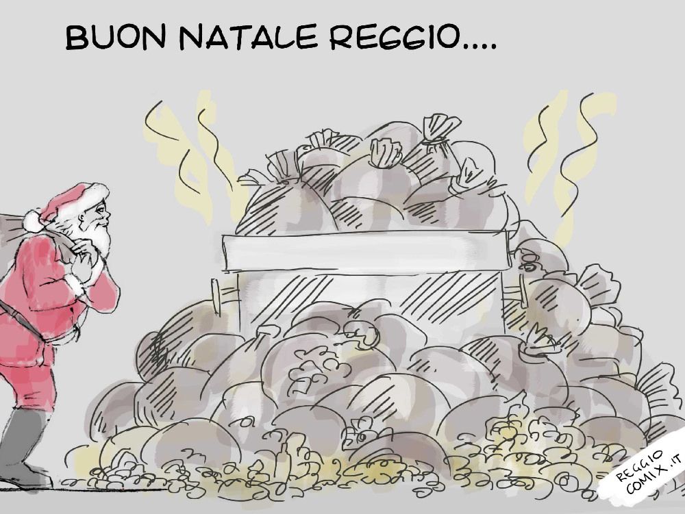 E l`emergenza rifiuti di Reggio diventa satira