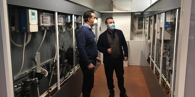 Sorical, il commissario Calabretta in visita all’impianto di potabilizzazione Alaco