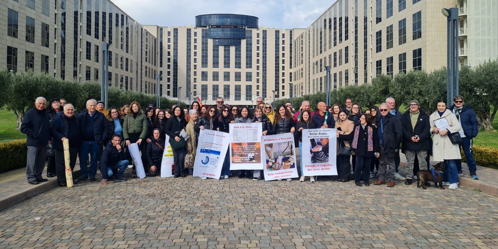 Don Mottola Medical Center di Drapia, sit-in per la contrattualizzazione alla Cittadella