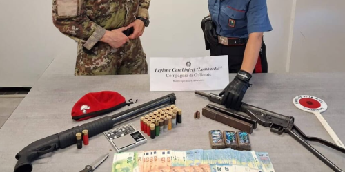 Armi da guerra nei boschi della droga