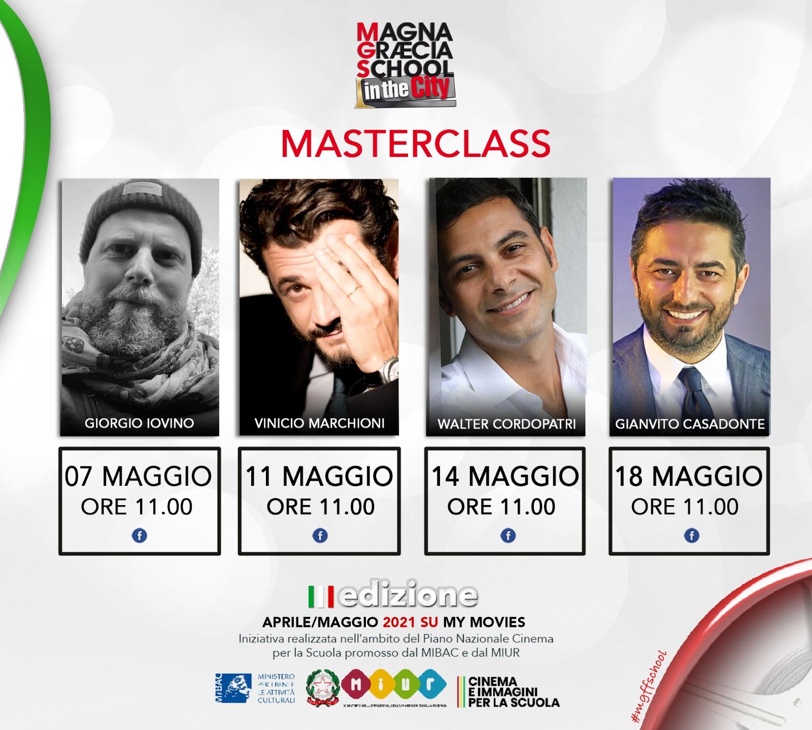Magna Graecia School in the city, le masterclass sui maestri del cinema