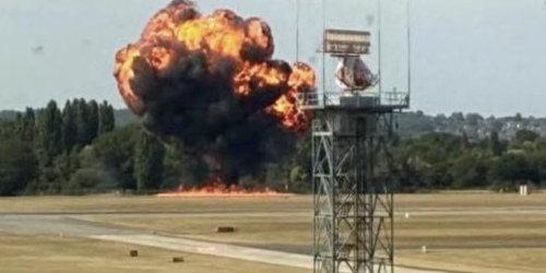 aereo caduto londra