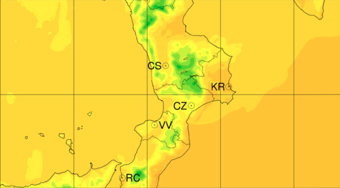 Weekend di maltempo in Calabria: attese piogge diffuse e calo delle temperature