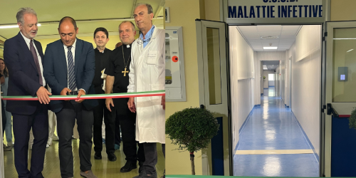 Crotone, al "San Giovanni di Dio" inaugurato il reparto di Malattie infettive-Terapia subintensiva