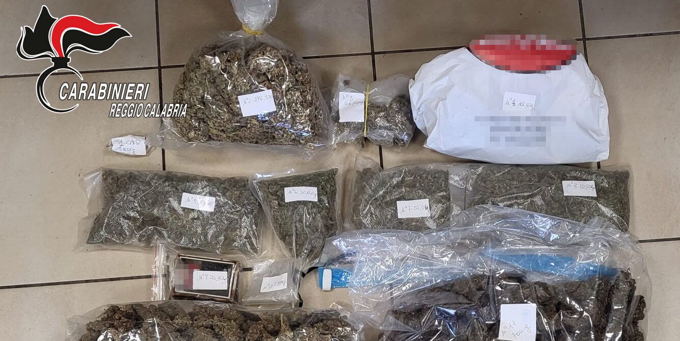 Droga, un arresto e una denuncia nella Piana di Gioia Tauro