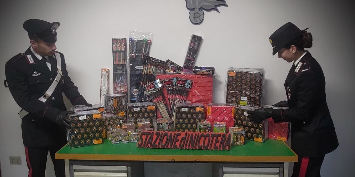 Capodanno sicuro, i carabinieri sequestrano 75 chili di botti a Nicotera
