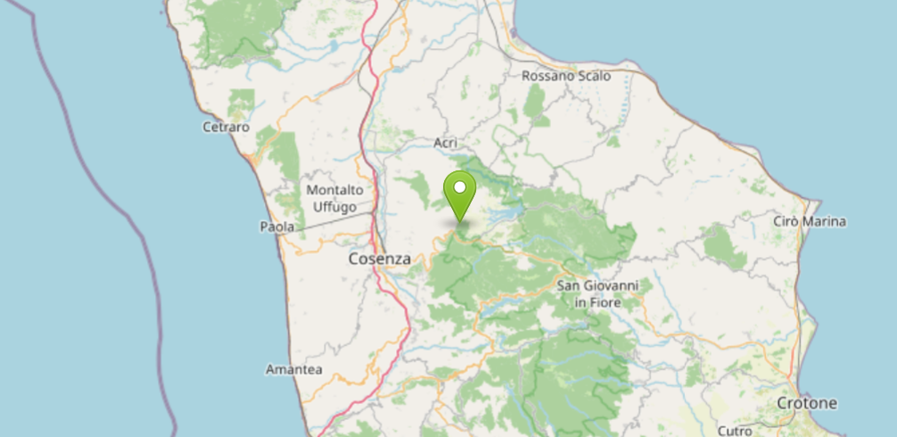 Terremoto a Cosenza, scossa di magnitudo di 3.5