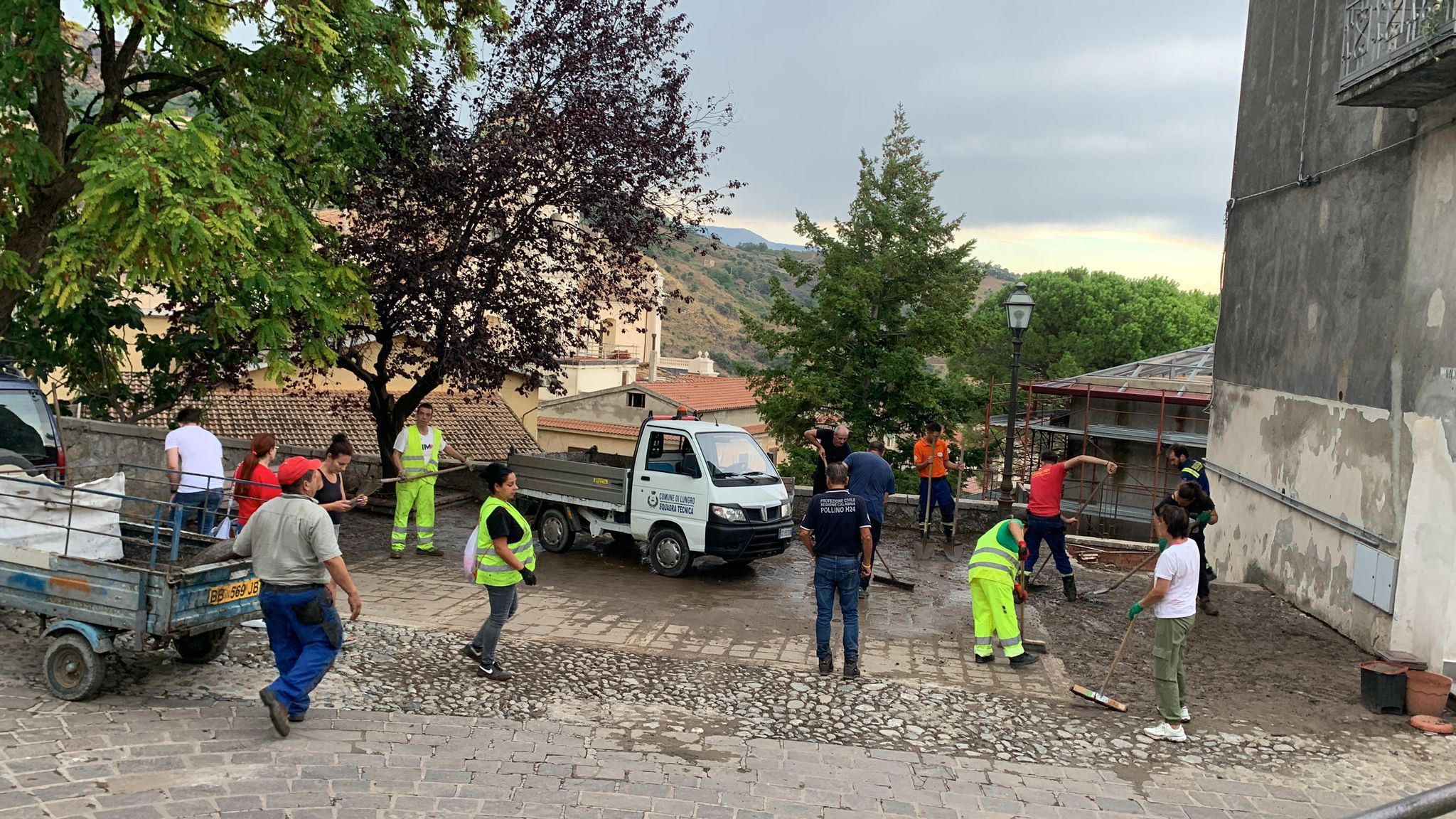 Nubifragio a Lungro, «una giornata difficile, ma non ci arrendiamo»