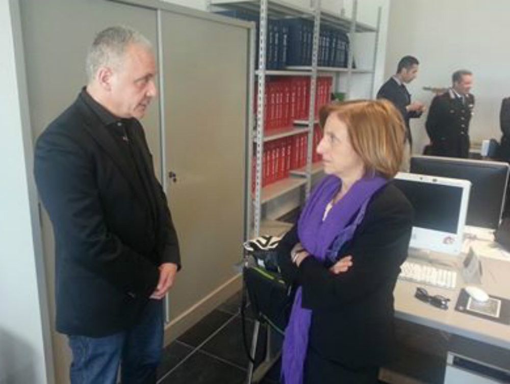 La Lanzetta in visita nella redazione cosentina dell`Ora