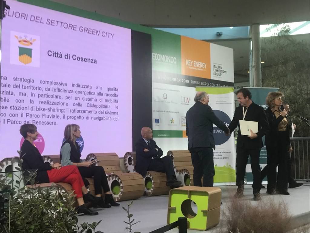 Ambiente, Cosenza premiata a Rimini come "Green City"