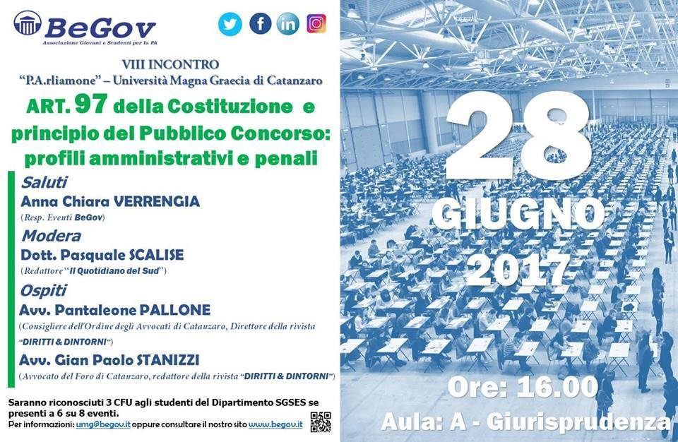 Concorso pubblico, a Catanzaro l'incontro di BeGov