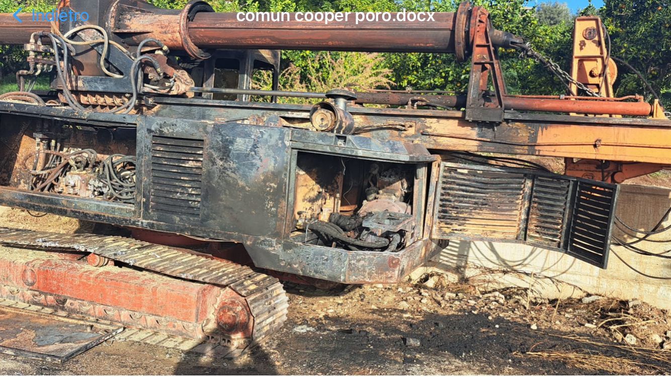 Attentato incendiario in un cantiere edile nel Vibonese