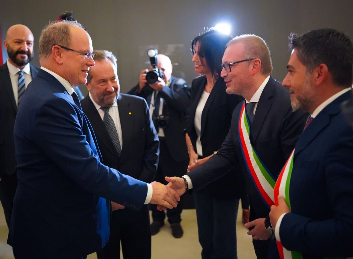 La Città metropolitana accoglie il principe Alberto II di Monaco. «Visita storica»