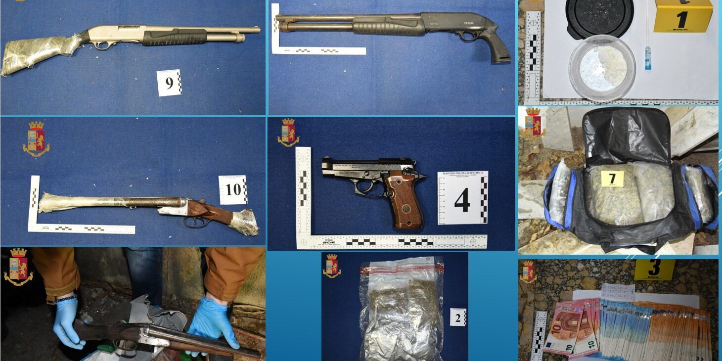 Armi e droga, la polizia arresta il titolare di un bar a Reggio Calabria