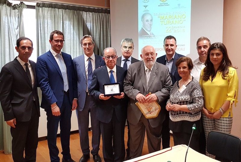 Il premio “Mariano Turano” all'imprenditore Branda