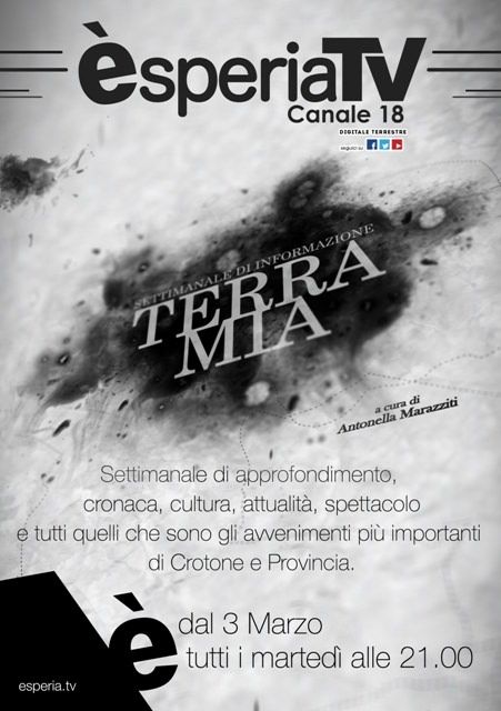 Parte il nuovo programma di Esperia Tv "Terra mia"