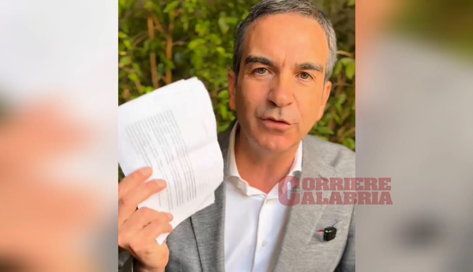 Occhiuto indagato per corruzione. «Controllatemi tutto, ho chiesto di essere sentito al più presto dai magistrati» – VIDEO