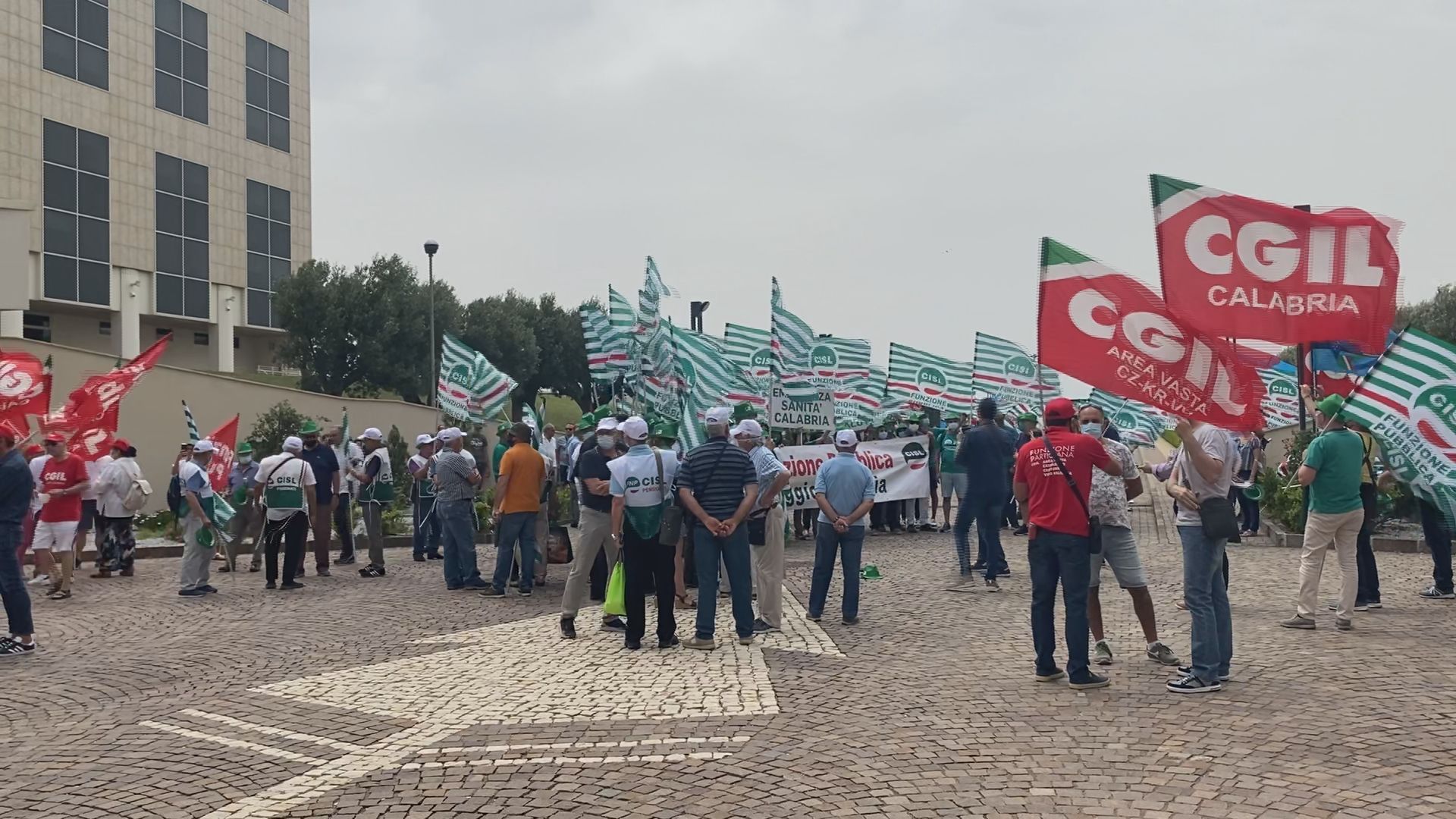 Alla Cittadella la protesta della sanità pubblica e privata – FOTO