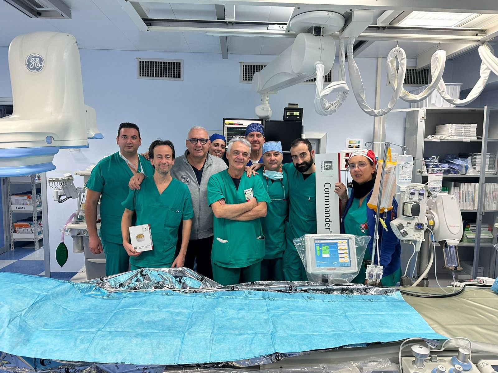 Al “Gom” di Reggio il primo impianto della valvola aortica transcatetere, prodotta con tessuto “Resilia”