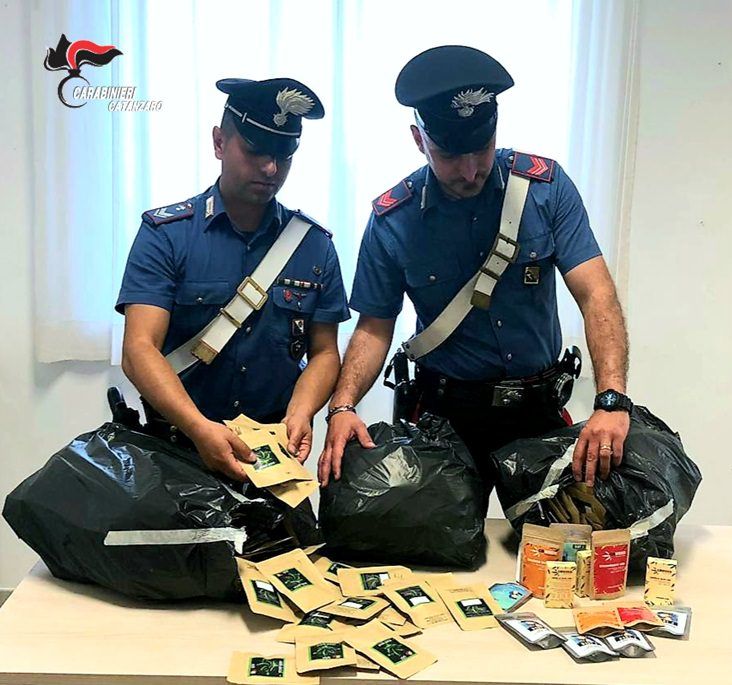 Lamezia, sequestrate 600 confezioni di cannabis light