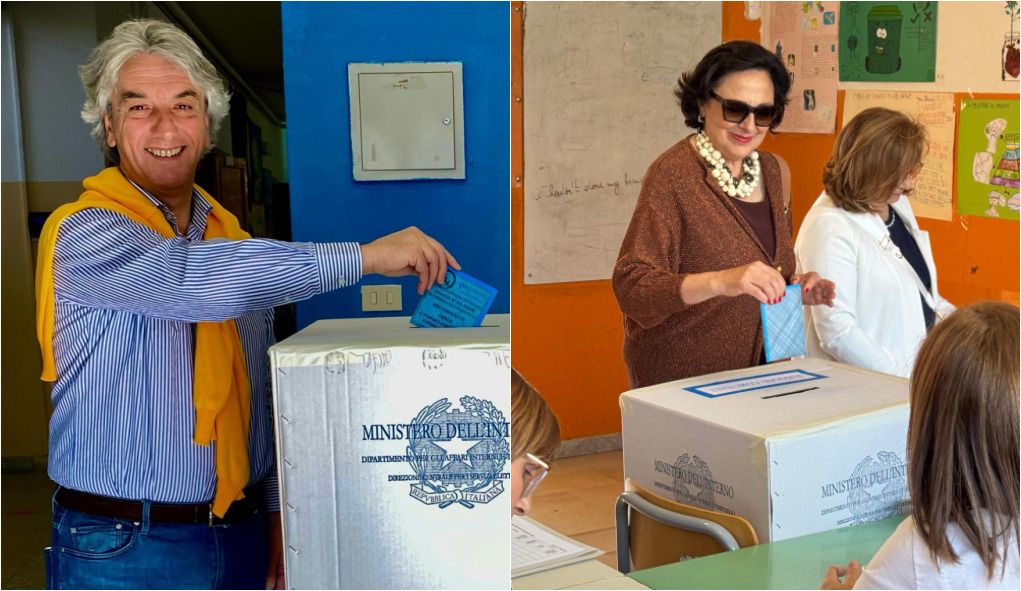Elezioni in Calabria, Aieta e Lo Moro i primi candidati sindaco a votare – FOTO